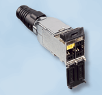 S1200 Modul, geschirmt, Kat. 7 für Bandbreiten bis zu 1200 MHz je Adernpaar. Schnell und einfach zu installieren.